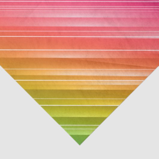 Pastel Rainbow Texturierte Linien Decoupage Seidenpapier (Ausschnitt)