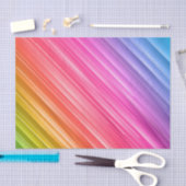 Pastel Rainbow Texturierte Linien Decoupage Seidenpapier (Handwerk)