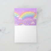 Pastel Rainbow Thank You Card – Cute Appreciation Dankeskarte (Innenseite)