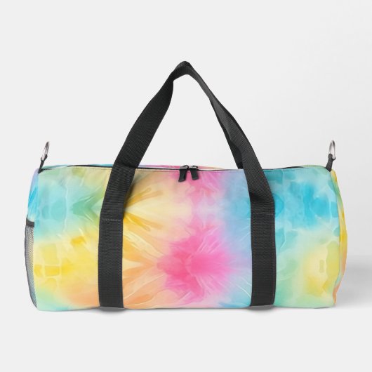 Pastel Rainbow Tie Dye Girls Gear bag Duffle Bag (Rückseite)