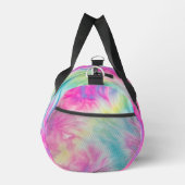 Pastel Rainbow Tie Dye Girls Weekender Duffle Bag (Rechts)