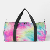 Pastel Rainbow Tie Dye Girls Weekender Duffle Bag (Rückseite)