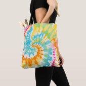 Pastel Rainbow Tie Dye Spiral Pattern Tasche (Von Nahem)