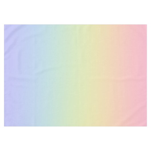 Pastel Rainbow Tischdecke (Vorderseite (Horizontal))