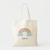 Pastel Rainbow Tragetasche (Vorne)