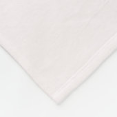 Pastel Rainbow Unicorn Girls Personalisierter Name Fleecedecke (Ecke)