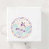 Pastel Rainbow Unicorn Magical Birthdau Niedlich Geschenkanhänger (Beispiel)