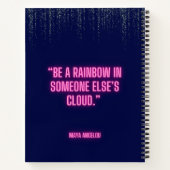 Pastel Rainbow & Unicorn-Notebook Notizblock (Rückseite)