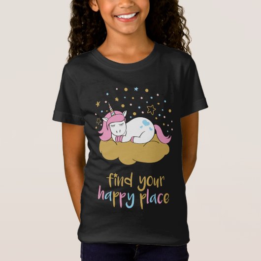 Pastel Rainbow Unicorn T-Shirt (Vorderseite)