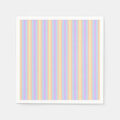 Pastel Rainbow Vertical Stripes Découpage Napkins Serviette (Vorderseite)