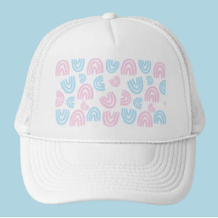 Pastel Rainbow Vibes Trucker Hat Truckerkappe