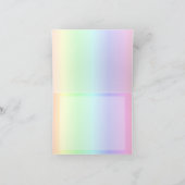 Pastel Rainbow Vielen Dank Dankeskarte (Innenseite)