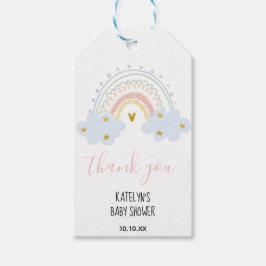 Pastel Rainbow Vielen Dank Tag Geschenkanhänger