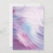 PASTEL RAINBOW WASHED CLOUDS GEBURTSTAG EINLADUNG (Rückseite)