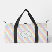 Pastel Rainbow Waves Duffle Bag (Vorderseite)