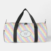 Pastel Rainbow Waves Duffle Bag (Rückseite)