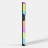 Pastel Rainbow Waves iPhone Hülle (Rechte Seite)