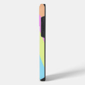 Pastel Rainbow Waves iPhone Hülle (Linke Seite)