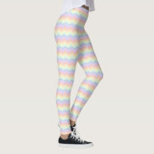 Pastel Rainbow Waves Leggings (Rechts)