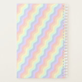 Pastel Rainbow Waves Planer (Rückseite)
