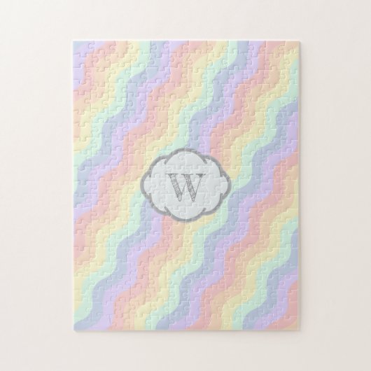 Pastel Rainbow Waves Puzzle (Vertikal)