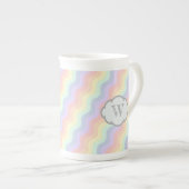 Pastel Rainbow Waves Spezielle Tasse (Vorderseite Rechts)