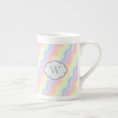 Pastel Rainbow Waves Spezielle Tasse (Rechts)