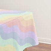 Pastel Rainbow Waves Tablecloth Tischdecke (Beispiel)