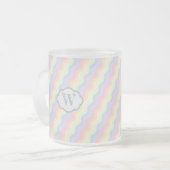 Pastel Rainbow Waves Tasse (Vorderseite Links)