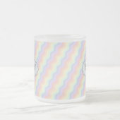 Pastel Rainbow Waves Tasse (Mittel)