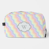 Pastel Rainbow Waves Waschbeutel (Vorderseite)