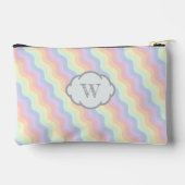 Pastel Rainbow Waves Zubehörtasche (Rückseite)