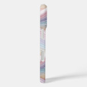 Pastel Rainbow Wavy Abstract Phone Case (Rückseite / Rechts)