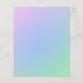 Pastel Rainbow Wedding Flyer (Hinten)