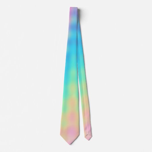 Pastel Rainbow Wedding Krawatte (Vorderseite)