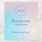 Pastel Rainbow Weinetikett (Einzelnes Label)