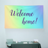 Pastel Rainbow Welcome Zuhause Banner (Messe)