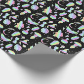 Pastel Rainbow Witchy Geschenkpapier (Ecke)