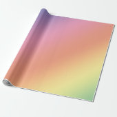 Pastel Rainbow Wrapping Paper Geschenkpapier (Ungerollt)