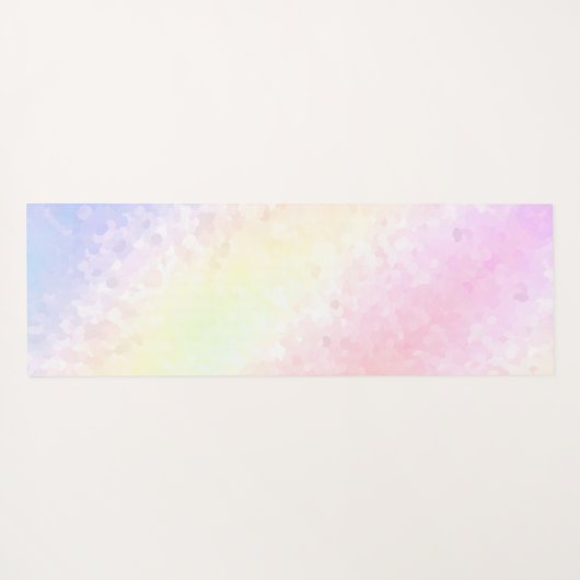 Pastel Rainbow Yogamatte (Rückseite (Horizontal))