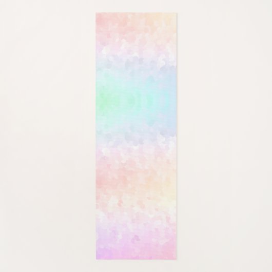 Pastel Rainbow Yogamatte (Vorderseite)
