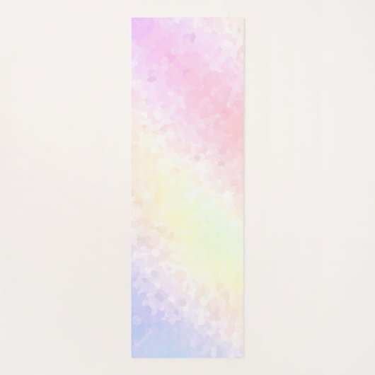 Pastel Rainbow Yogamatte (Rückseite)
