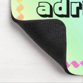 Pastel Rainbow Your Name Computer Mouse Pad Mousepad (Ecke)