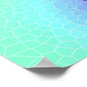 Pastel Rainbow "Zeige deine wahren Farben!" Poster (Ecke)