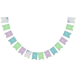 Pastel Rainbows Happy Birthday Bunting Flags Wimpelkette