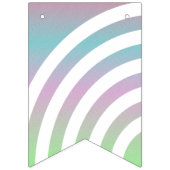 Pastel Rainbows Happy Birthday Bunting Flags Wimpelkette (Erste Fahne)