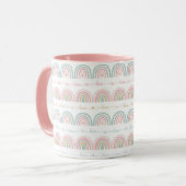 Pastel Rainbows Liebe Muster Tasse (Vorderseite Links)