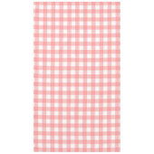 Pastel Raspberry Red Kariert Pattern Oaster Tischdecke (Vorderseite)