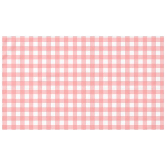 Pastel Raspberry Red Kariert Pattern Oaster Tischdecke (Vorderseite (Horizontal))