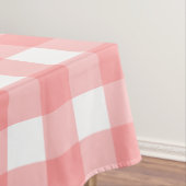Pastel Raspberry Red Kariert Pattern Oaster Tischdecke (Beispiel)